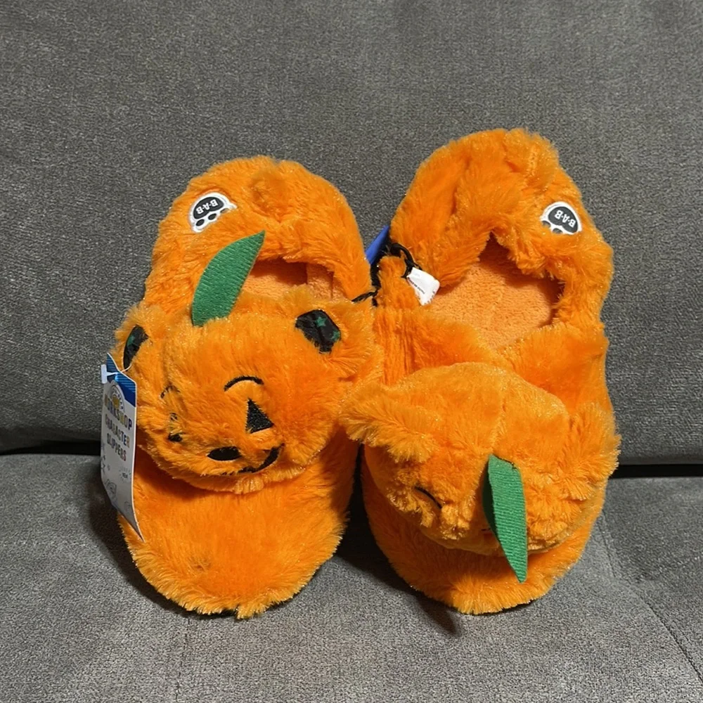 🎃🎃Build A Bear Workshop Pumpkin Slippers🎃🎃